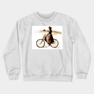 The Lady on the Bike (1890's) Crewneck Sweatshirt